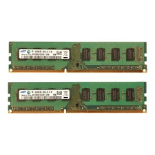 8GB Pair | 2x 4GB Desktop RAM PC3-10600U DDR3-1333 Samsung M378B5273CH0-CH9