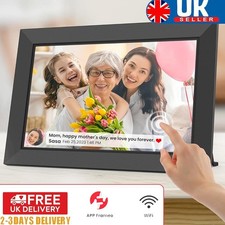 Photo Frame WiFi Digital Frameo App Grouptronics 10.1 Inch Touch Screen 32GB UK