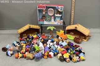 Fisher Price Little People Lot DC Super Friends Disney Animals Approx 80 Pieces