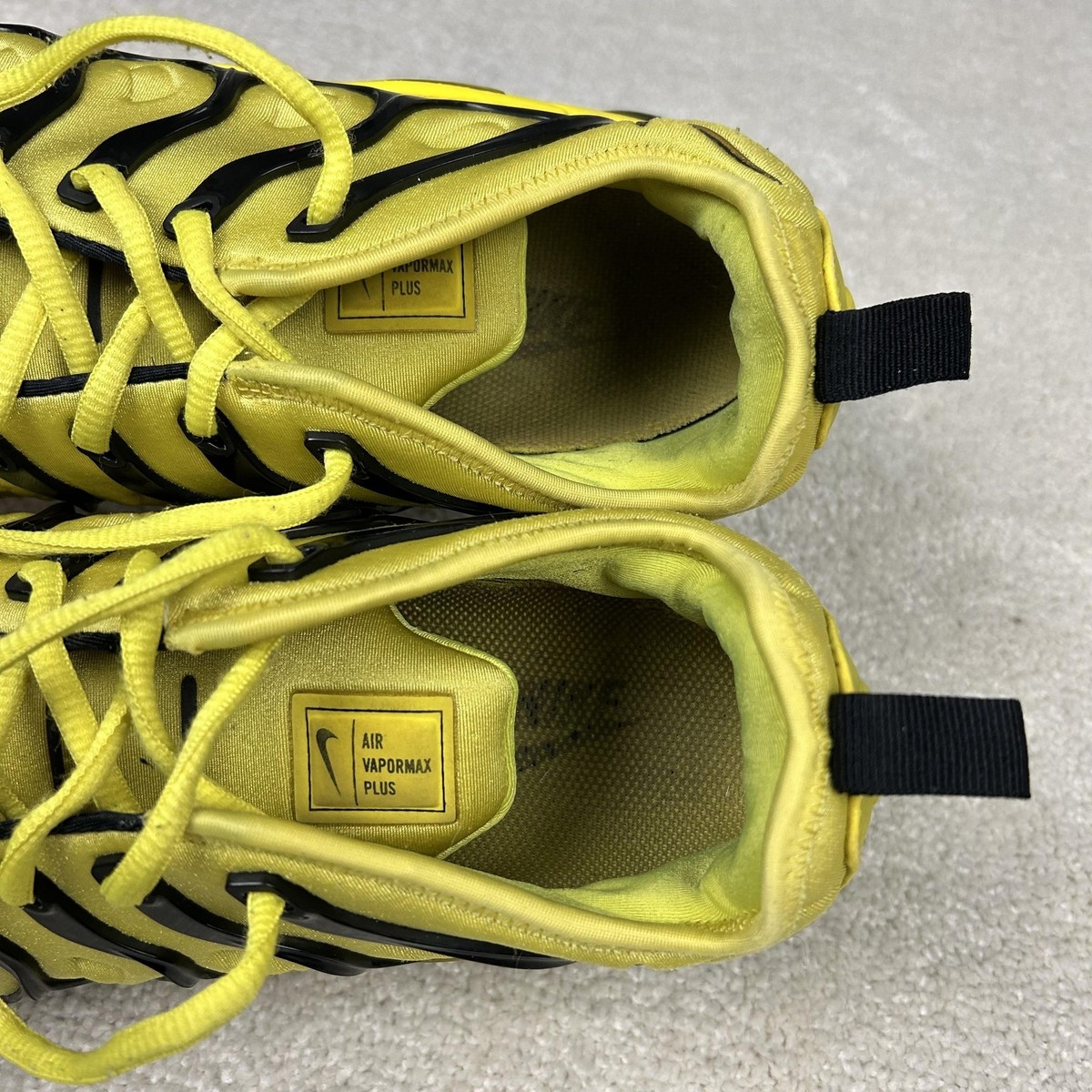 Nike Air Vapormax Plus Shoes Mens 10 Bumblebee Yellow Black 