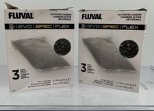 Fluval Activated Carbon for Evo Spec Flex 3 Pack Absorbs Odors  Impurities New