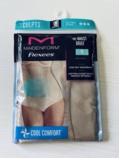 Maidenform Flexees S High Waist Brief Nude Ultra Firm F83061 Support Control