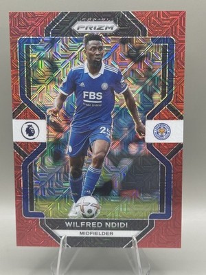 Wilfred Ndidi Leicester (now Beşiktaş) 2022-23 Panini Prizm Red Mojo /99 Nigeria