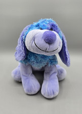 Ganz Webkinz Blueberry Cheeky Puppy Dog Plush Purple Blue No Code 9" HM443