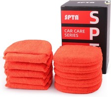 Microfiber applicator pad, Microfiber Sponge, 10Pcs Ultra-Soft Microfiber Wax Ap