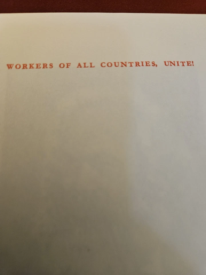 MANIFESTO OF THE COMMUNIST PARTY, by  Marx & Engles.  Annotated.  Mint Condition - Image 2 of 4