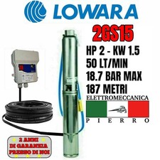 POMPA SOMMERSA POZZI LOWARA 2GS15M 2G15  HP2 50LT/MIN V230 V400