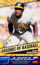 2021 Topps Opening Day * Rickey Henderson * Card #LOB-23 * LEGENDS OF BASEBALL