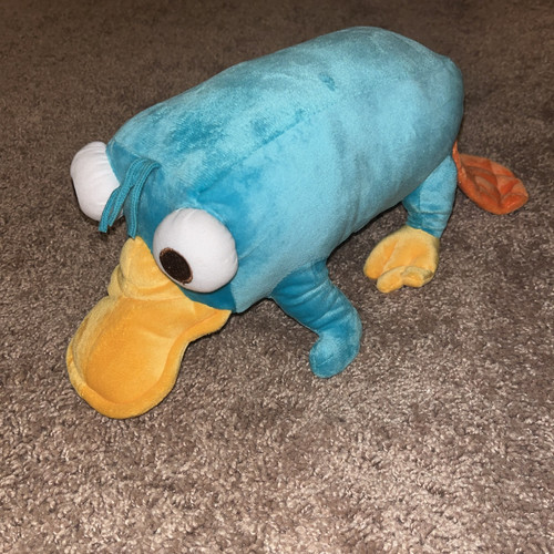 Disney Store Teal Phineas and Ferb Perry The Platypus Plush