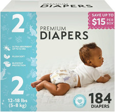 Member's Mark Premium Baby Diapers, Sizes: Newborn - 8