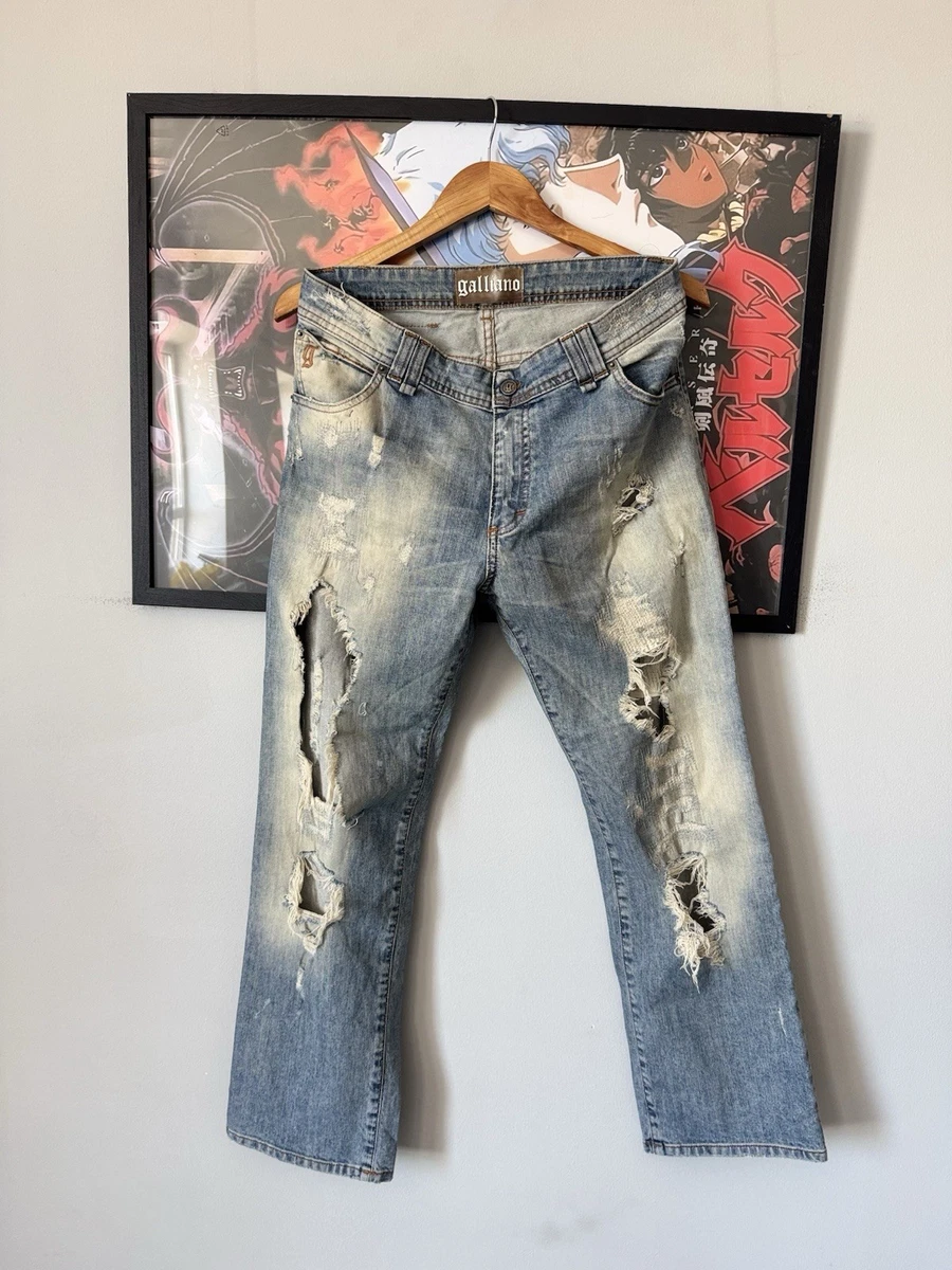 Galliano Blue Regular Size Jeans for Men for sale | eBay