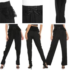 Women Pants Rumba Latin Dance Ballroom Trousers Hippie Buttoned Ankle Nightclub
