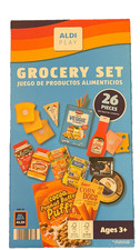 NIB Aldi Play - Kids Grocery Set 26-Piece Pretend Groceries PLUS Bonus Money