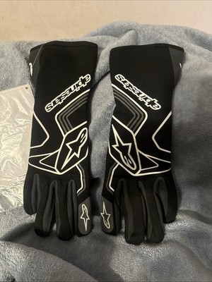 Alpinestars Tech-1 Race v3 FIA Motorsport Driving Gloves Gray/Black Medium NEW