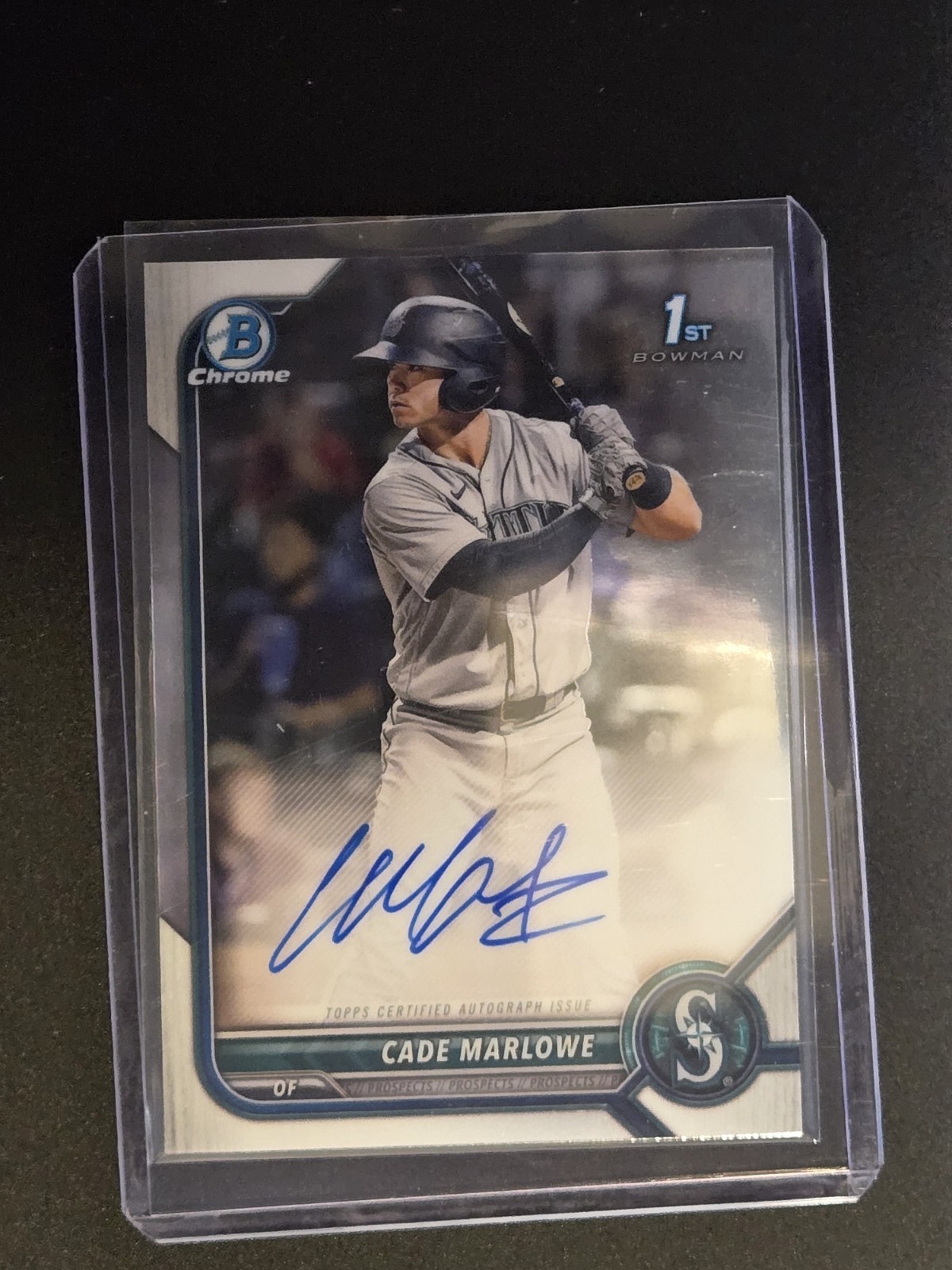 Cade Marlowe 2022 Bowman Chrome 1st Prospect Auto #CPA-CM - Seattle Mariners 