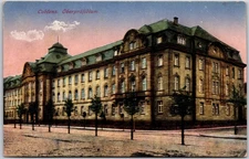 Koblenz Germany DE, Oberpräsidium, Government Building, Trees, Vintage Postcard