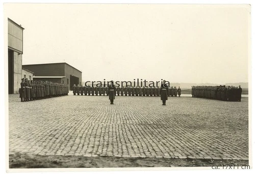 Genuine HUGE photo swearing-in Air Force at airfield BERLIN Staaken