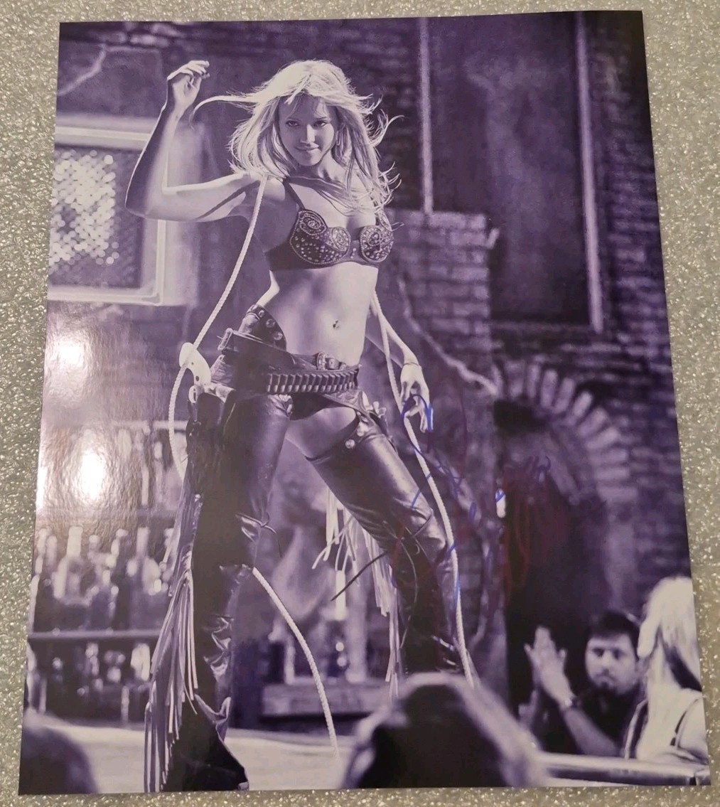 Jessica Alba 8×10 Sin City Black and White 8x10 Signed Photo With COA