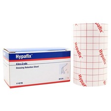 Cinta de retención de aderezo no tejida Hypafix®, 4 pulgadas x 2 yardas, blanca-caja de 1