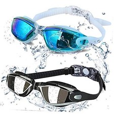 Swim Goggles - Swimming Goggles,Pack of 2 Professional Anti Fog No Leaking UV