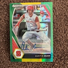 2021  Draft Picks  Austin Murr  Green Yellow Hyper Prizm Autographs (AU, RC)