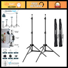 7 Ft Portable Photography Light Stand Tripod - 2 Pack with Carry Case for Softbo