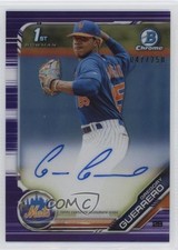 2019 Bowman Chrome Prospects Purple Refractor 47/250 Gregory Guerrero Auto 0w47