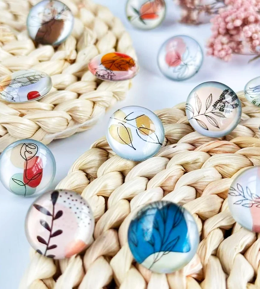 24 Glass Decorative Push Pins, Cute Bulletin Board Pins, Cute Thumbtacks for Cor - Image 3 of 4