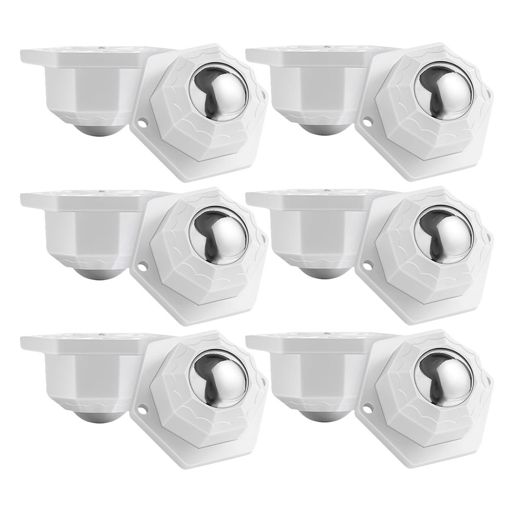 12 Pcs 360 Degree Rotation Sticky Pulley Furniture Rollers Mini Caster Wheels