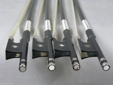 2pcs figure black Carbon fiber VIOLA bow 4/4, Strong,