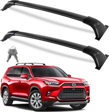 Heavy Duty Black Upgraded Roof Rack Cross Bars 260lbs Compatible with Toyota
