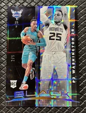 PJ WASHINGTON 2019-20 Panini Black Cracked Ice Holo Rookie /5 Hornets Mavericks
