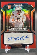 2025 Prizm Draft KeAndre Lambert-Smith #DPA-KLS Red Draft Picks Auto RC /399