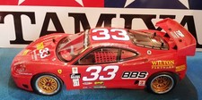 Vintage Tamiya TA02 chassis in combination with a Tamiya Ferrari 360 Modena body