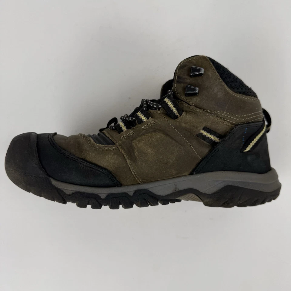 KEEN Big Kids Sz 3 Ridge Flex Waterproof Boots | Olive, Brown - Image 3 of 4