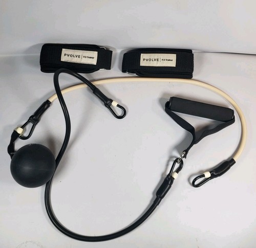 PVOLVE P.3 Trainer Resistance Tube Set Black Full Body Home Workout Gym Bands