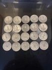 [Lot of 20 Coins] 1/2 Roll - Washington Quar - 90% Silver