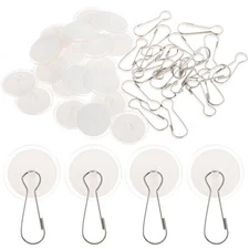 20 Pcs Adhesive Hooks for Hanging Sticky Ceiling Hangers Decoration