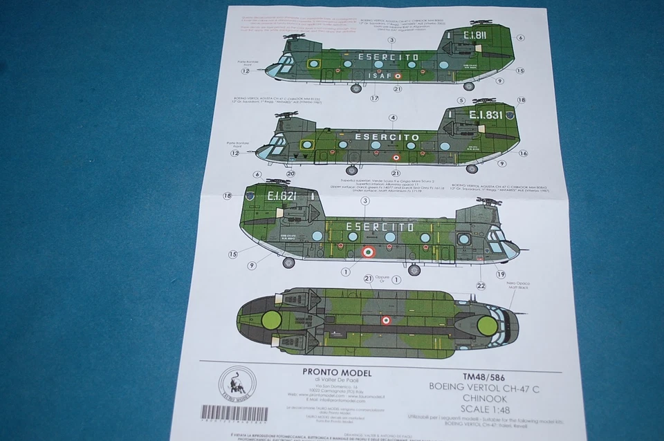 Pronto Model TM48/586 - Boeing Vertol CH-47C Chinook scala 1/48 - Immagine 3 di 3
