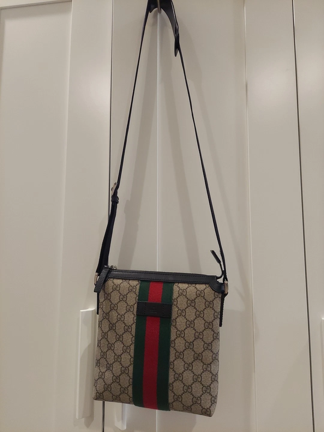 Tracolla Gucci GG Supreme Web