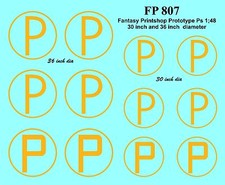 Fantasy Printshop 1:48 PROTOTYPE P Water Slide Transfer Set Glossy Yellow FP 807