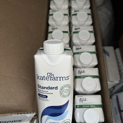 12 Sealed Cartons 11oz ea KATE FARMS Standard 1.0 Vanilla EXP FEB 25