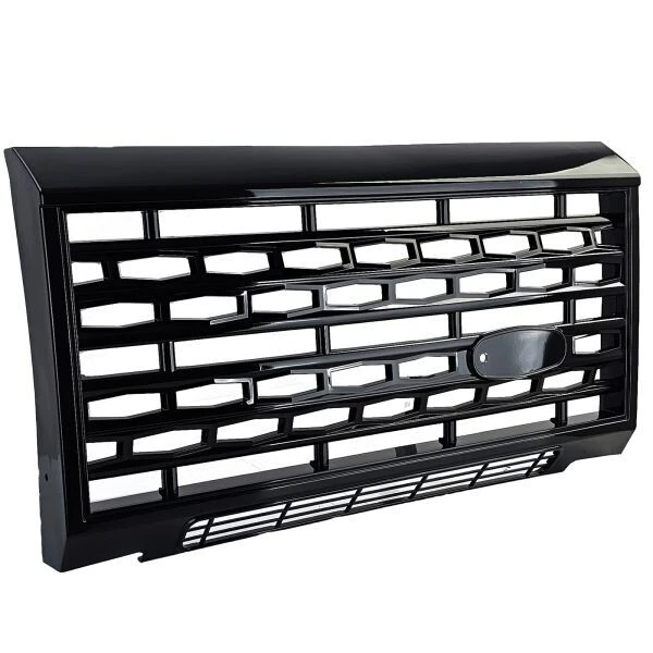 Griglia nera lucida adatta per Land Rover Defender LD 90 110 2007-2015 - Immagine 3 di 4