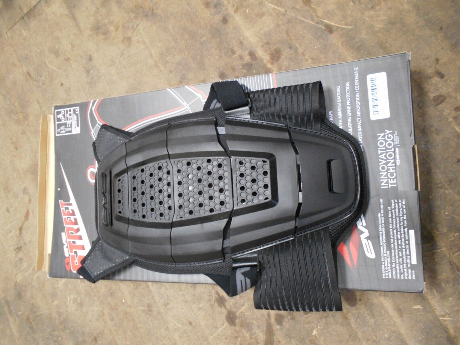 512101-0113 EVS STREET RACE SPORT BACK PROTECTOR SIZE L/XL