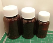 Tamperproof Screw top Pill pot Plastic Medicine Amber Bottle 20 35 50 75 100 200