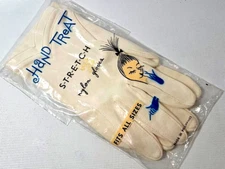 VTG New Pair Gloves White Nylon Stretch Parade Formal Dress Costume MCM Fits All