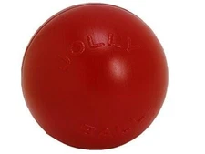 Jolly Pets Push-n-Play Ball Dog Toy, 4.5 Inches/Small, Red