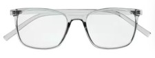 Magnifeye Rounded Square Clear Frame Blue Light Reading Glasses, 1.25 Magnifica