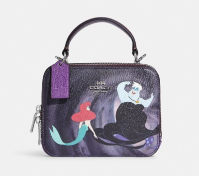 Coach X Disney Box Crossbody With Ursula Motif Ariel Mermaid ~NWT