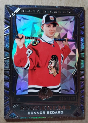 2023-24 Upper Deck Black Diamond Rookie Gems Connor Bedard RC /399 Blackhawks